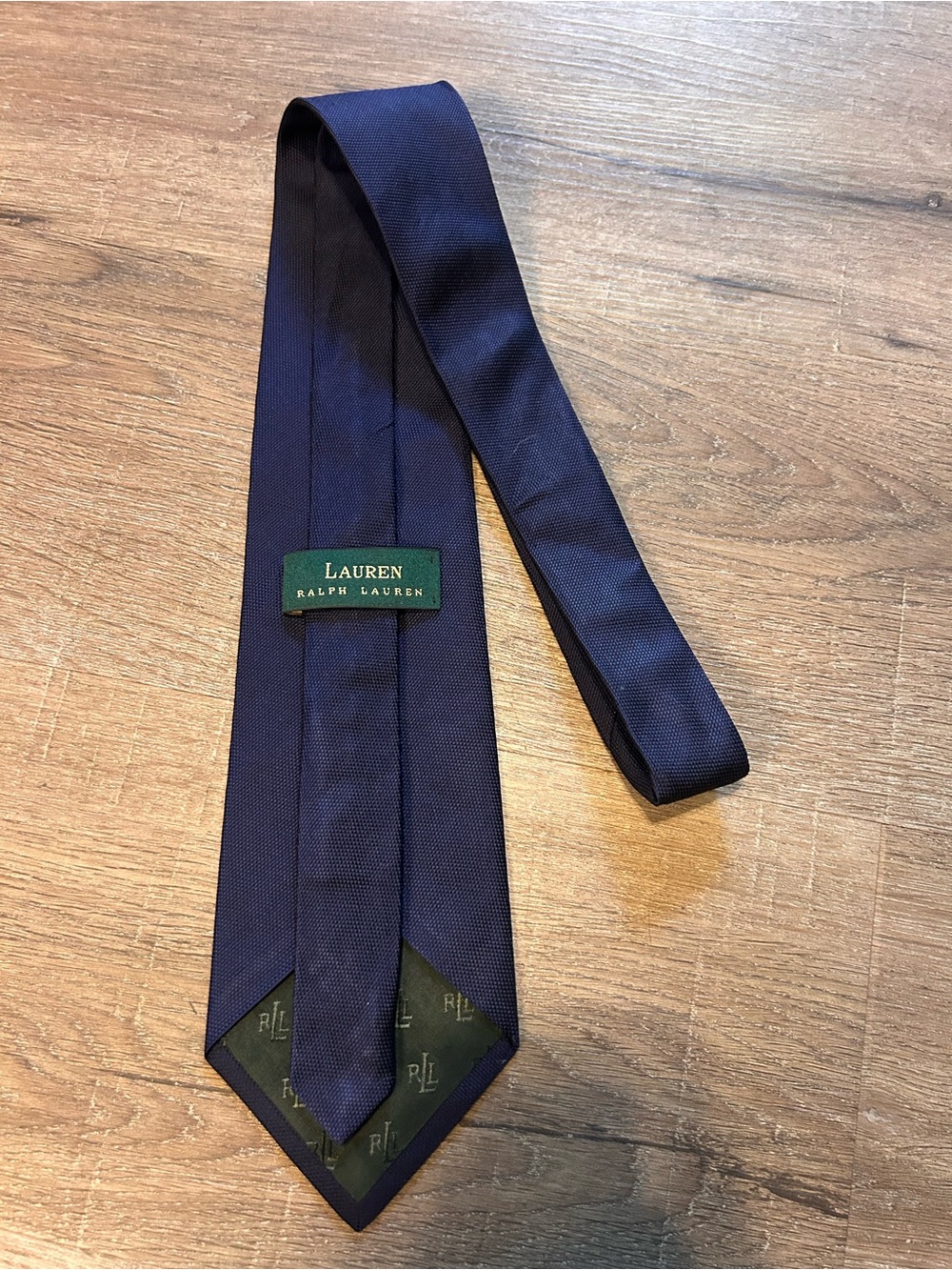 Ralph Lauren Navy Solid Silk Tie